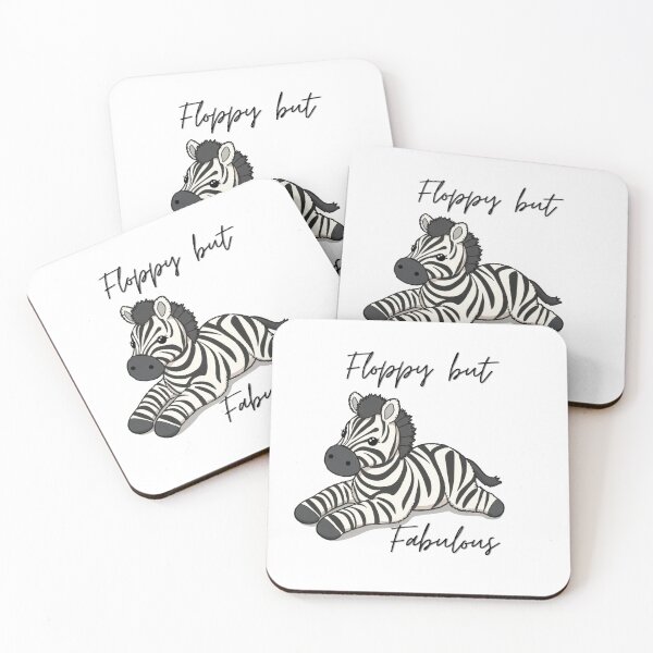 Item preview, Floppy But Fabulous Zebra – EDS & Hypermobile Inspired Cute Animal Art designed and sold by ZebraDazzleDesigns.