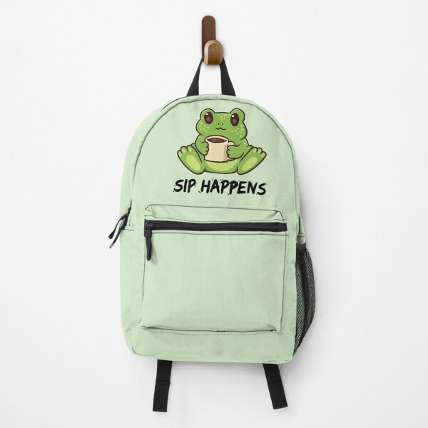 Item preview, Sip Happens Frog with Coffee designed and sold by Lynet Storm.