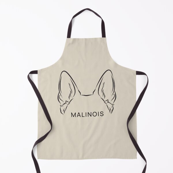 Item preview, Belgian Malinois Ears – Minimal Line Art Dog Design designed and sold by Noyalita.