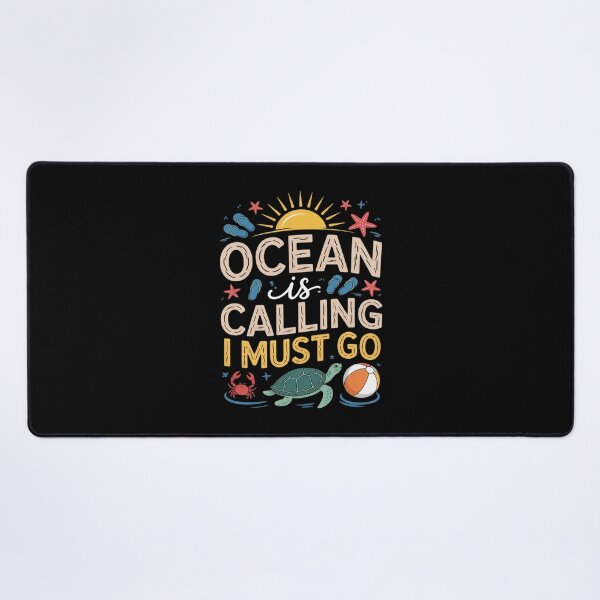 Item preview, Womens Ocean Is Calling I Must Go Summer Vacay Cruising Beach  designed and sold by DigitaldeligArt.