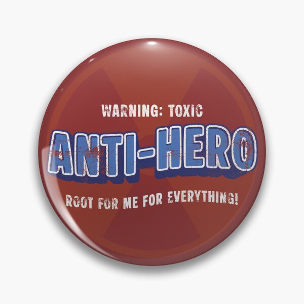 Item preview, Anti-Hero Warning Label designed and sold by Keene Sjöberg's Backup Page.