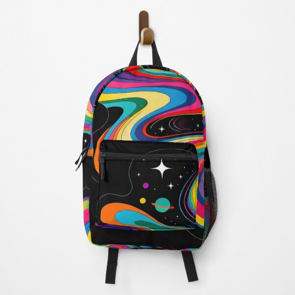 Item preview, Cosmic Rainbow Flow – Psychedelic Space Waves Abstract Art designed and sold by PLUSHIWORLDtm.