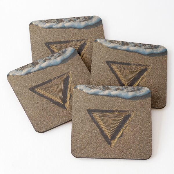 Item preview, Geometric Triangle Sand Art by the Sea designed and sold by chase-thewave.