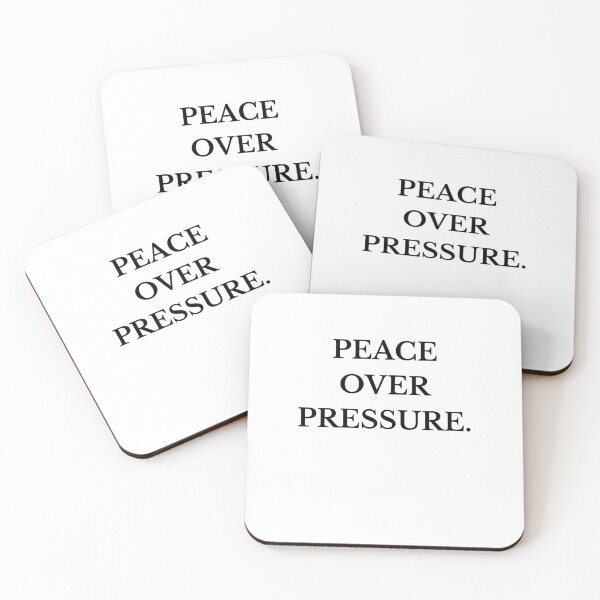 Item preview, Peace over pressure. – Minimal Affirmation Quote designed and sold by FNJGlobal2023.