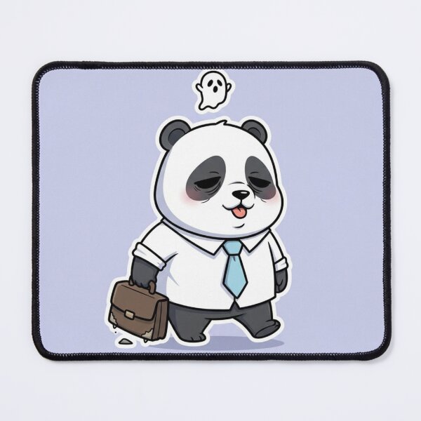 Item preview, Kawaii Panda with Briefcase - Exhausted from Workday designed and sold by FRADEX STORE.