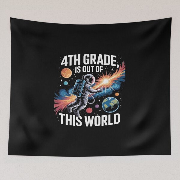 Item preview, 4th Grade Is Out Of This World Back To School Astronaut designed and sold by DigitaldeligArt.