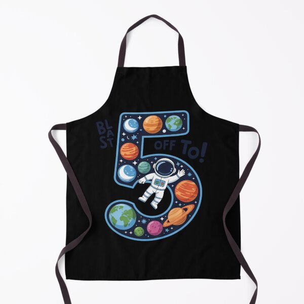 Item preview, 5 Year Old Outer Space Astronaut 5th Birthday Boy Girl Kids designed and sold by DigitaldeligArt.
