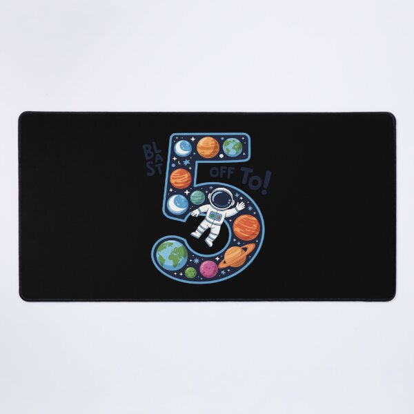 Item preview, 5 Year Old Outer Space Astronaut 5th Birthday Boy Girl Kids designed and sold by DigitaldeligArt.