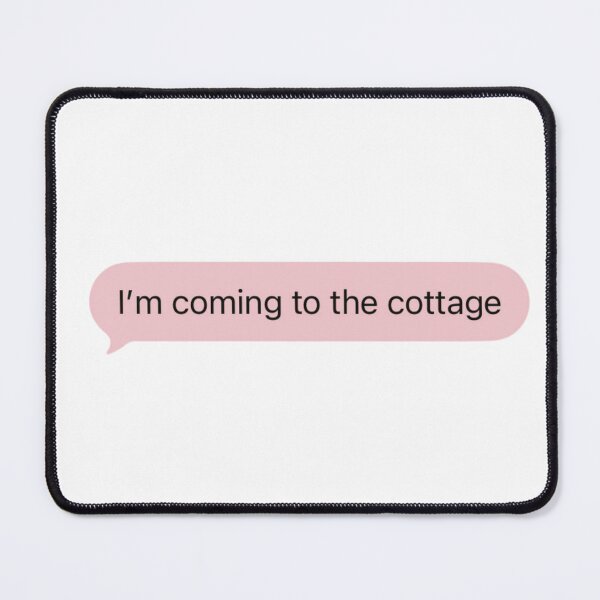 Item preview, I’m coming to the cottage sticker | Heated Rivalry design designed and sold by matchalattextrafoam.