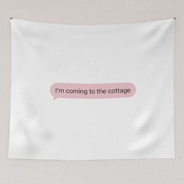 Item preview, I’m coming to the cottage sticker | Heated Rivalry design designed and sold by matchalattextrafoam.