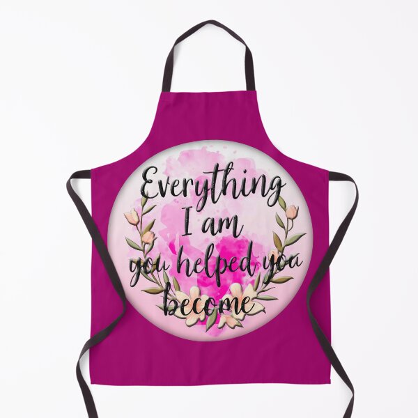 Item preview, Everything I Am You Helped Me Become – Floral Quote designed and sold by Topoartispp.