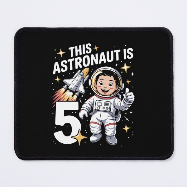 Item preview, 5th Birthday Rocket Astronaut Astronomy 5 Year Old Birthday designed and sold by DigitaldeligArt.