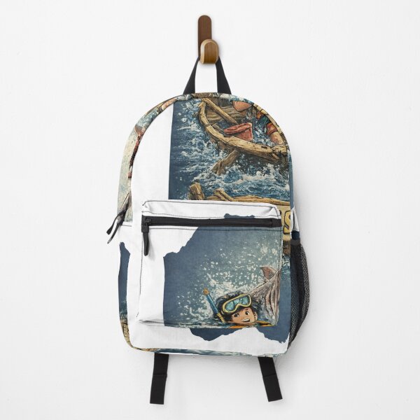 Item preview, Stay Strong Illustration – Brave Boy in Broken Boat Facing the Ocean designed and sold by theleocreator.