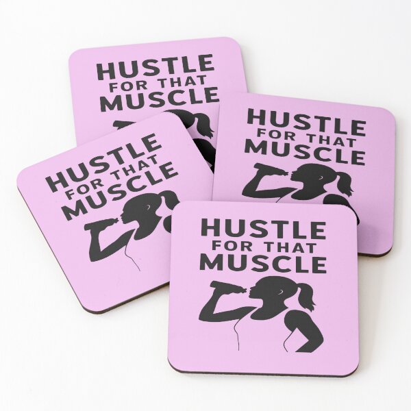 Item preview, Hustle for That Muscle – Fitness Motivation Silhouette designed and sold by StorySeller85.