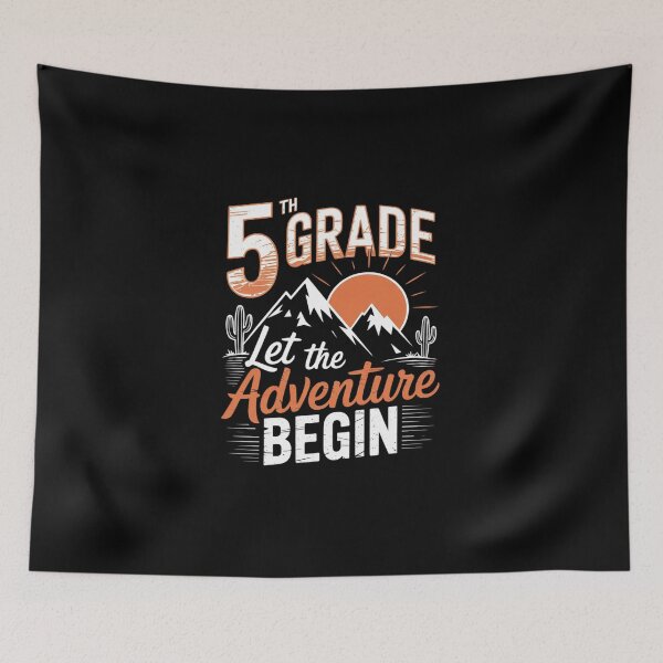 Item preview, 5th Grade Adventure Begin 1st Day Of School Kids Teachers designed and sold by DigitaldeligArt.