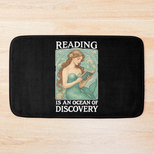 Item preview, Reading mermaid in the ocean of books designed and sold by Pineapple-Tree.