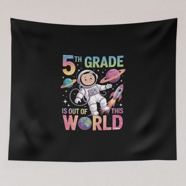 Item preview, 5th Grade is Out of This World Space Teacher Back to School designed and sold by DigitaldeligArt.