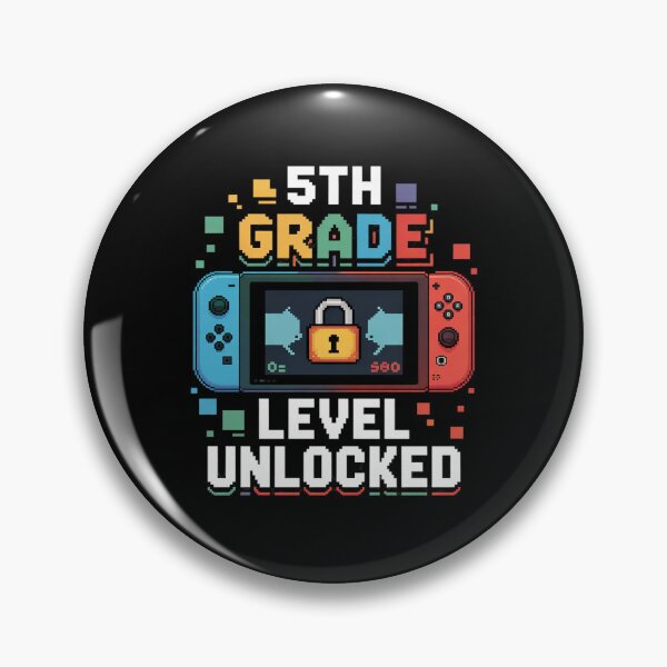 Item preview, 5th Grade Level Unlocked Back to School First Day Gamer Boys designed and sold by DigitaldeligArt.