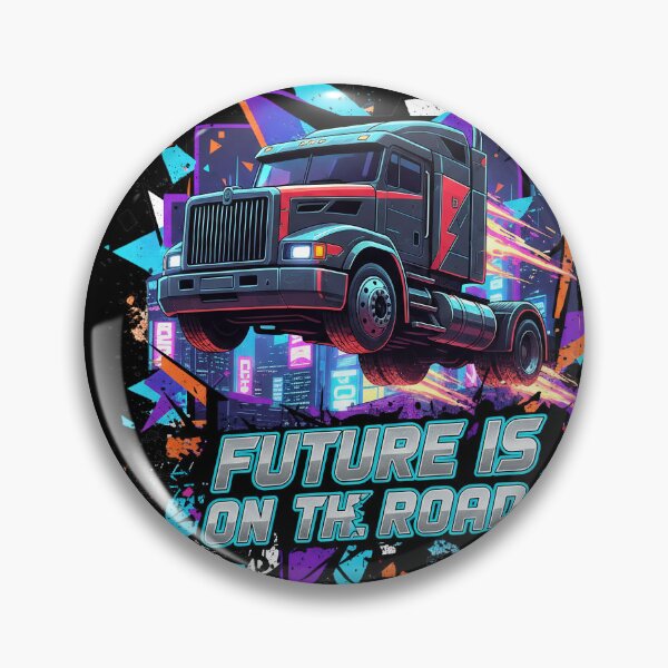 Item preview, Future is on the Road - Cyberpunk Trucker Aesthetic designed and sold by BounoWorld.