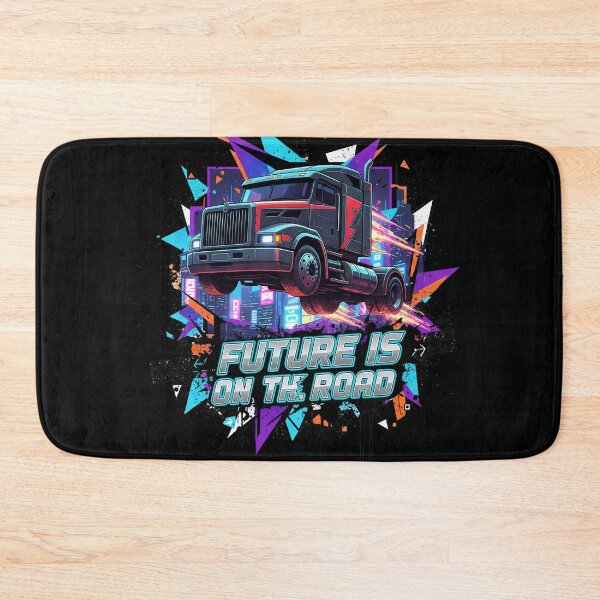 Item preview, Future is on the Road - Cyberpunk Trucker Aesthetic designed and sold by BounoWorld.