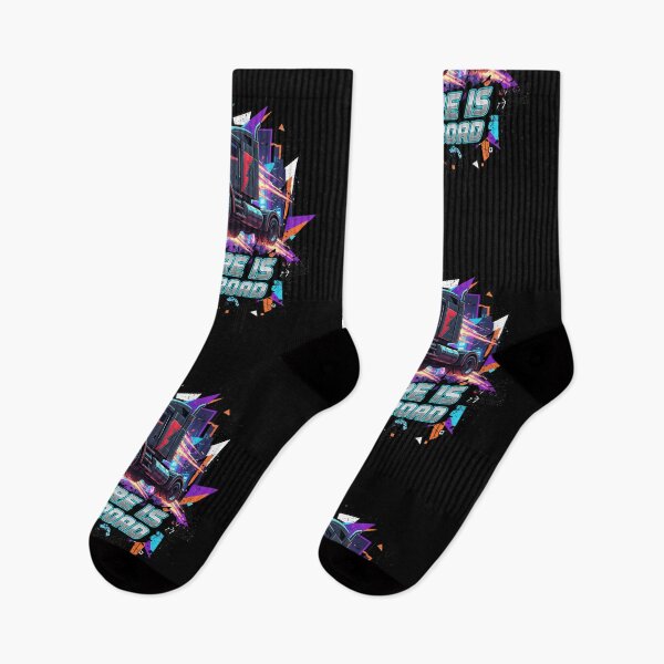 Item preview, Future is on the Road - Cyberpunk Trucker Aesthetic designed and sold by BounoWorld.