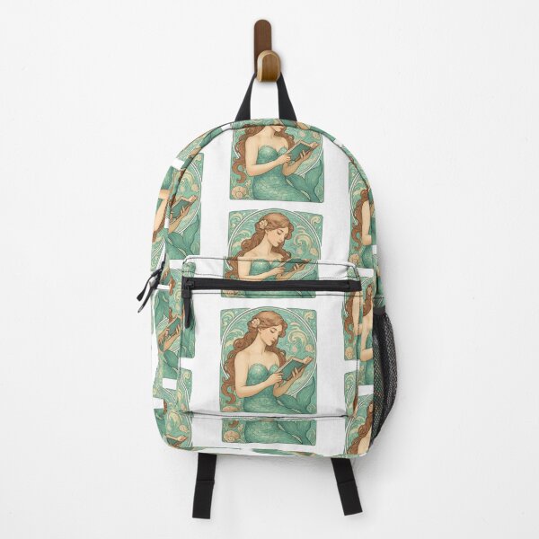Item preview, Art Nouveau Mermaid Reading designed and sold by Pineapple-Tree.