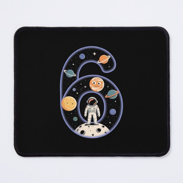 Item preview, 6 Year Old Outer Space Astronaut 6th Birthday Boy Girl Kids designed and sold by DigitaldeligArt.