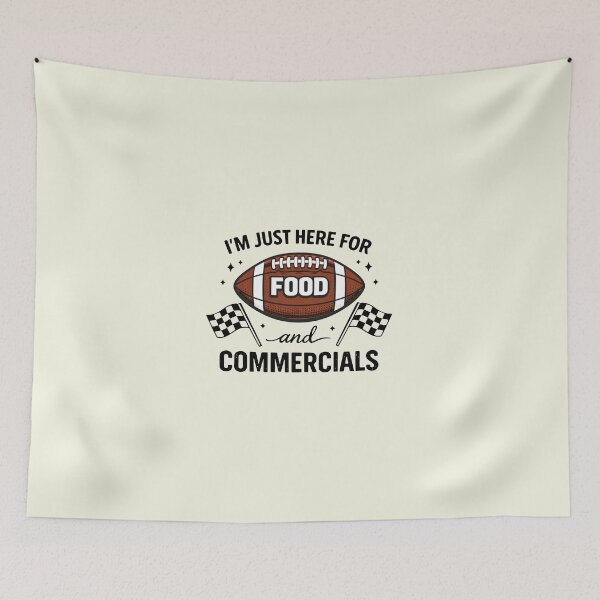 Item preview, I'm Just Here for Food And Commercials designed and sold by RebeltouilleArt.