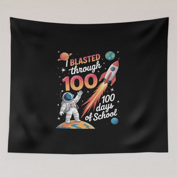Item preview, 100 Days of School Astronaut Rocket Space 100th Day Kids designed and sold by DigitaldeligArt.