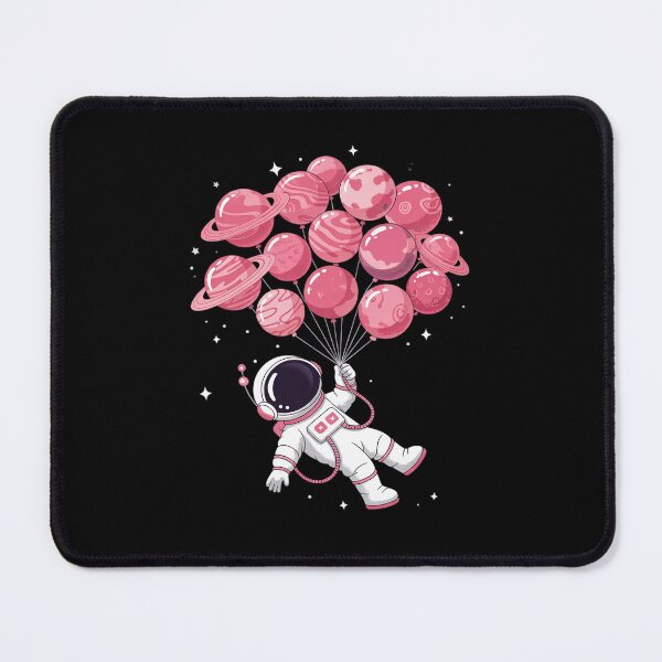 Item preview, Astronaut Balloon Planets Space Galaxy Girls Kids  designed and sold by DigitaldeligArt.