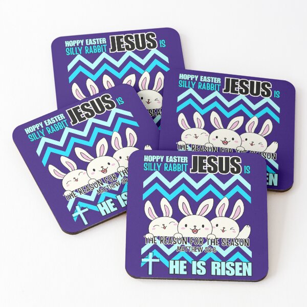 Item preview, Silly Rabbit, Jesus Is The Reason For The Season, He Is Risen, Hoppy Easter Bunny, Blue designed and sold by Forevermore.