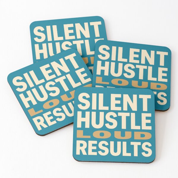 Item preview, Silent Hustle Loud Results | Minimalist Bold Motivation Graphic designed and sold by PACS0011.