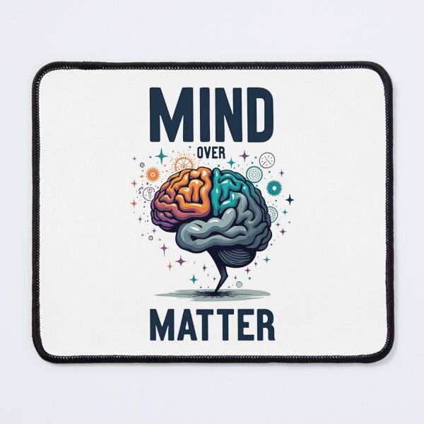 Item preview, Mind Over Matter Colorful Brain Mechanics Illustration designed and sold by Posiheal26.