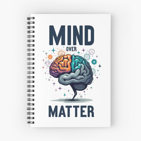 Item preview, Mind Over Matter Colorful Brain Mechanics Illustration designed and sold by Posiheal26.