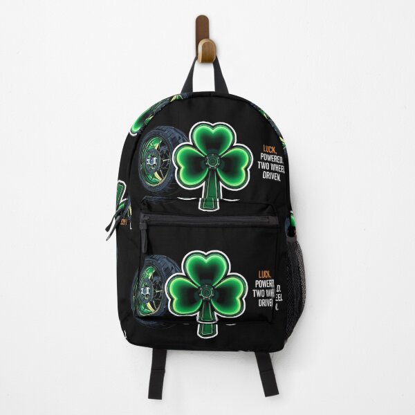 Item preview, LUCK POWERED. TWO WHEELS DRIVEN. - St Patrick’s Day Motorcyclist Design designed and sold by YourTrendyTees.