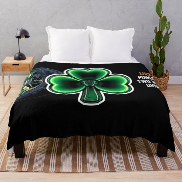 Item preview, LUCK POWERED. TWO WHEELS DRIVEN. - St Patrick’s Day Motorcyclist Design  designed and sold by YourTrendyTees.