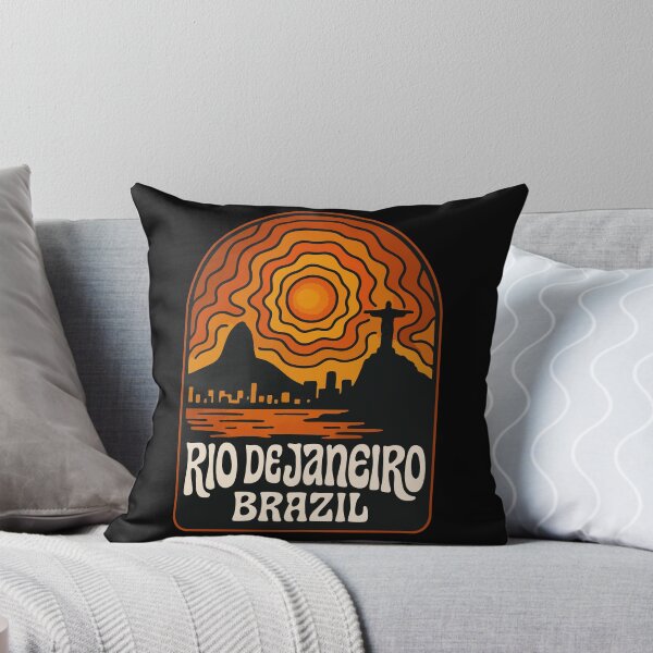Item preview, Rio De Janeiro Brazil Travel Retro Trippy Art designed and sold by TomFrontierArt.