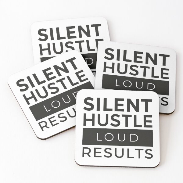 Item preview, Silent Hustle Loud Results | Minimalist Bold Motivation Graphic designed and sold by PACS0011.