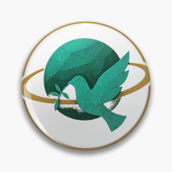 Item preview, Dove flying around earth with olive branch symbolizing peace designed and sold by Creative88Art.