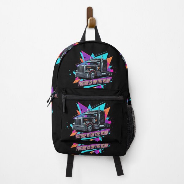 Item preview, Future is on the Road - Neon Cyber Trucker Vibe designed and sold by BounoWorld.