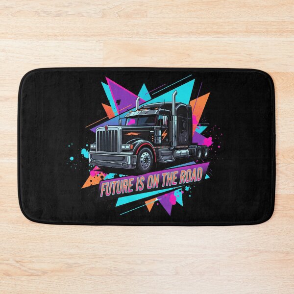Item preview, Future is on the Road - Neon Cyber Trucker Vibe designed and sold by BounoWorld.