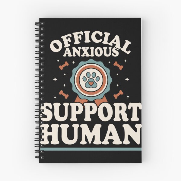 Item preview, Official Anxious Support Human Dog Paw Retro designed and sold by Emmatshirt1.