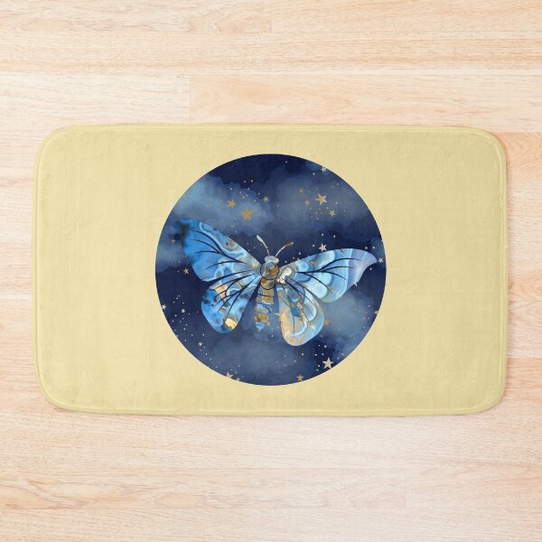 Item preview, Cosmic Blue Moth Galaxy Stars Art designed and sold by 3DDesignSpot.