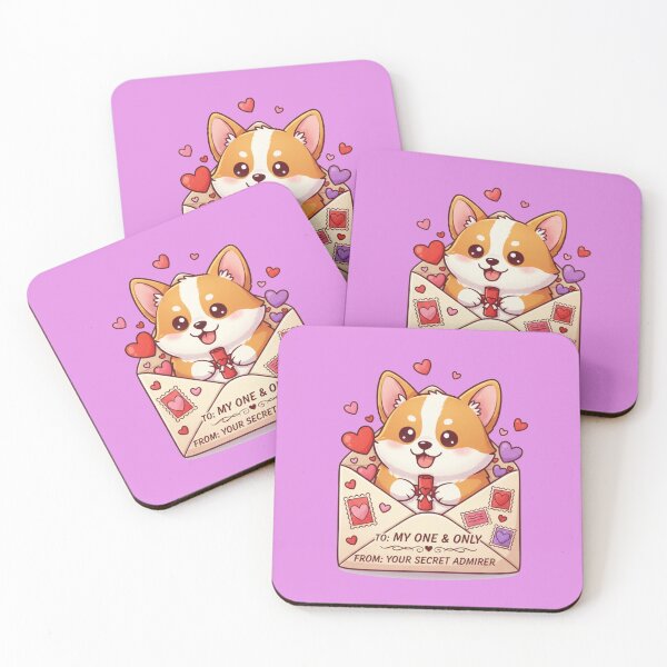 Item preview, Kawaii Corgi with Heart Balloon | Cute "I Loaf You" Dog Love Design designed and sold by AOG-DESIGNS.