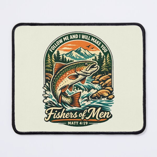 Item preview, Funny Christian Fishing Bible Verse Matthew 4:19 designed and sold by D4nnyBoiArt.