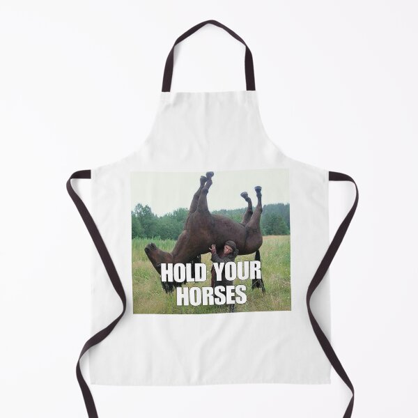 Item preview, Funny Hold Your Horses Meme designed and sold by loupglouglou.