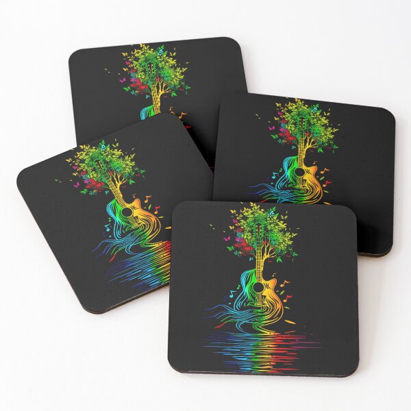 Item preview, Colorful Rainbow Tree Guitar Music Nature  designed and sold by TeeARTHY.