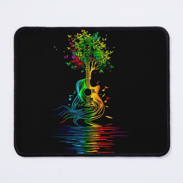 Item preview, Colorful Rainbow Tree Guitar Music Nature  designed and sold by TeeARTHY.