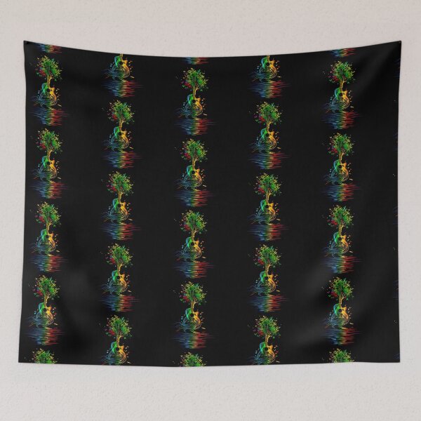Item preview, Colorful Rainbow Tree Guitar Music Nature  designed and sold by TeeARTHY.