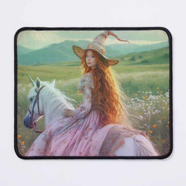 Item preview, Enchanting Witch on a Unicorn designed and sold by Tau Tia L Douglass.